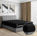 3 Pcs Stripe Fitted Sheet Set-Black