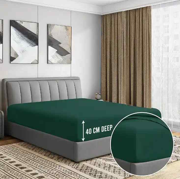 3 Pcs Fitted Sheet Set-Green