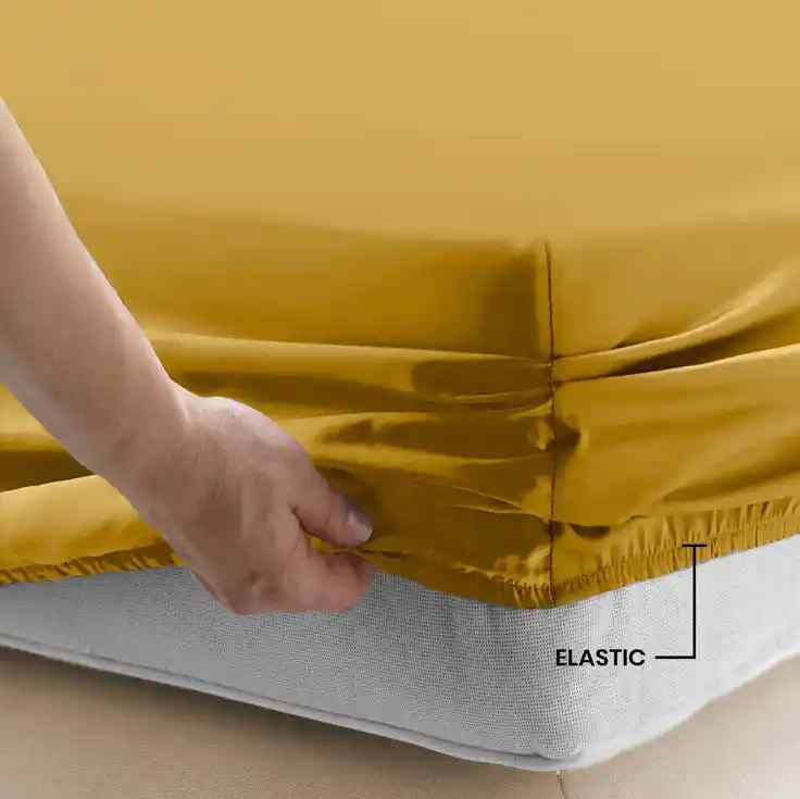 3 Pcs Fitted Sheet Set-Ochre