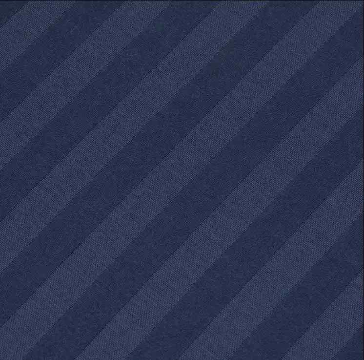 3 Pcs Stripe Fitted Sheet Set-Navy