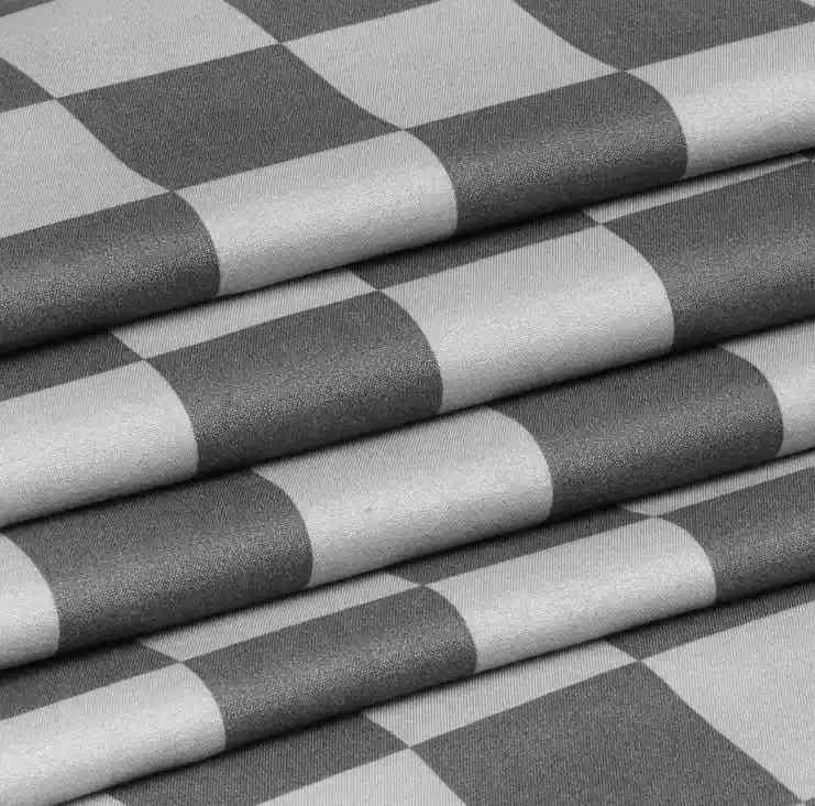 Chess Design Cotton Satin Duvet Cover Set