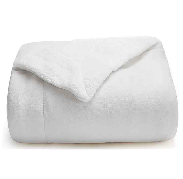 White Fluffy Sherpa Blanket