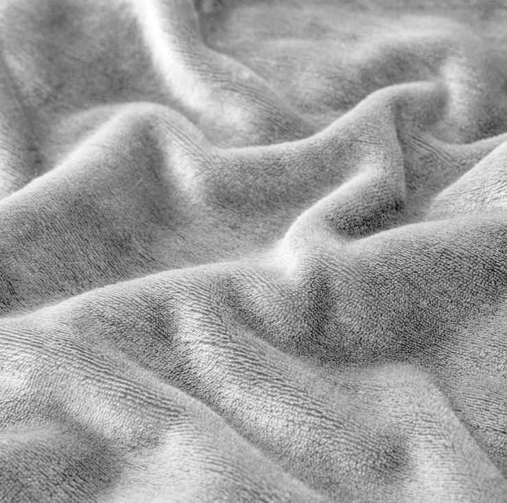 Gray Fluffy Sherpa Blanket