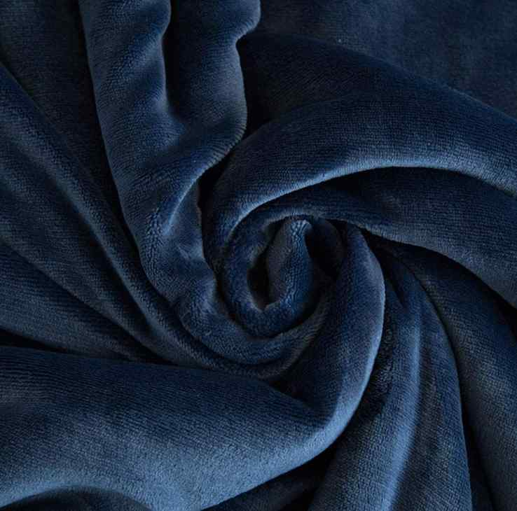 Hash Blue Fluffy Sherpa Blanket