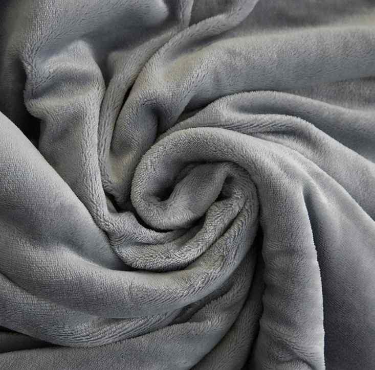 Charcoal Fluffy Sherpa Blanket