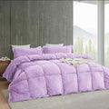 Lavender Quilted Fleece Razai