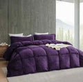Plum Quilted Fleece Razai