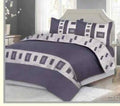 Lassi Gray Cotton Satin Duvet Cover Set