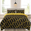 Black & Yellow Waves