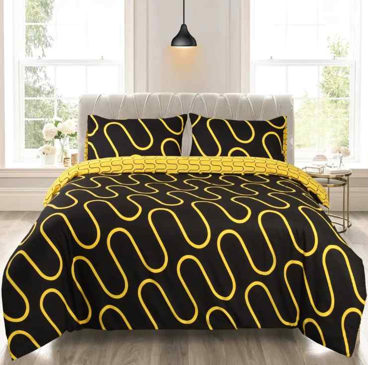 Black & Yellow Waves