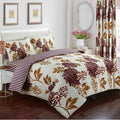 Euro brown Cotton Satin Duvet Cover Set