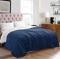 Haze blue Sherpa Throw Blanket