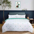 White Dotted Soft Satin Bedsheet