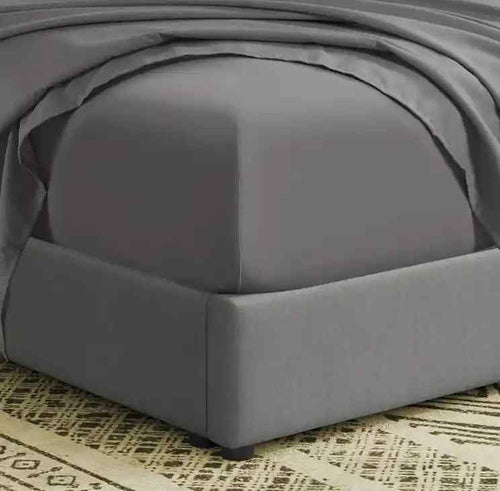 3 Pcs Fitted Sheet Set-Charcoal