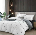 Polka Dot Cotton Satin Duvet Cover Set