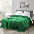 Green Fleece Throw Blanket