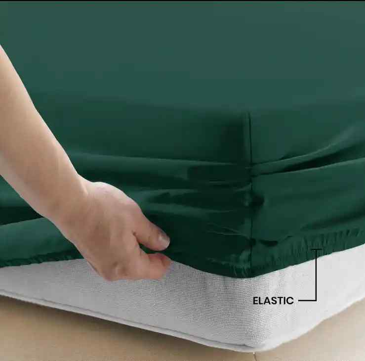 3 Pcs Fitted Sheet Set-Green