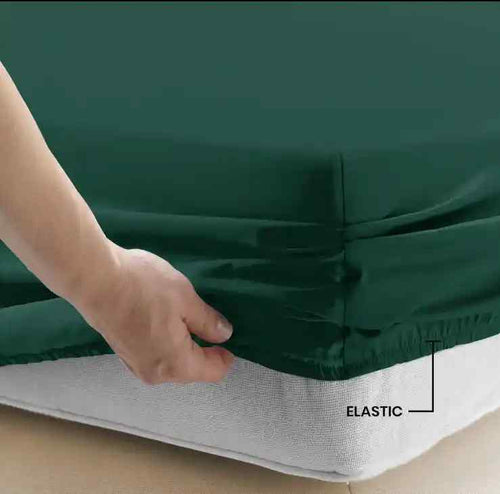 3 Pcs Fitted Sheet Set-Green