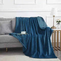 Haze Blue Fleece Throw Blanket