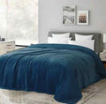 Haze Blue Fleece Throw Blanket