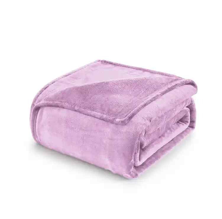 Lavender Fleece Throw Blanket