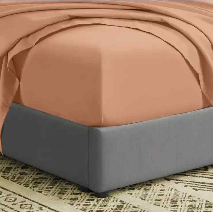 3 Pcs Fitted Sheet Set-Peach