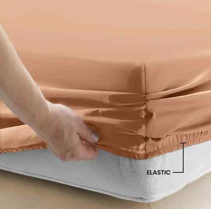 3 Pcs Fitted Sheet Set-Peach