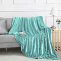 Teal Fleece Throw Blanket