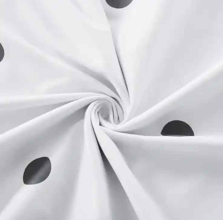 Polka Dot Cotton Satin Duvet Cover Set
