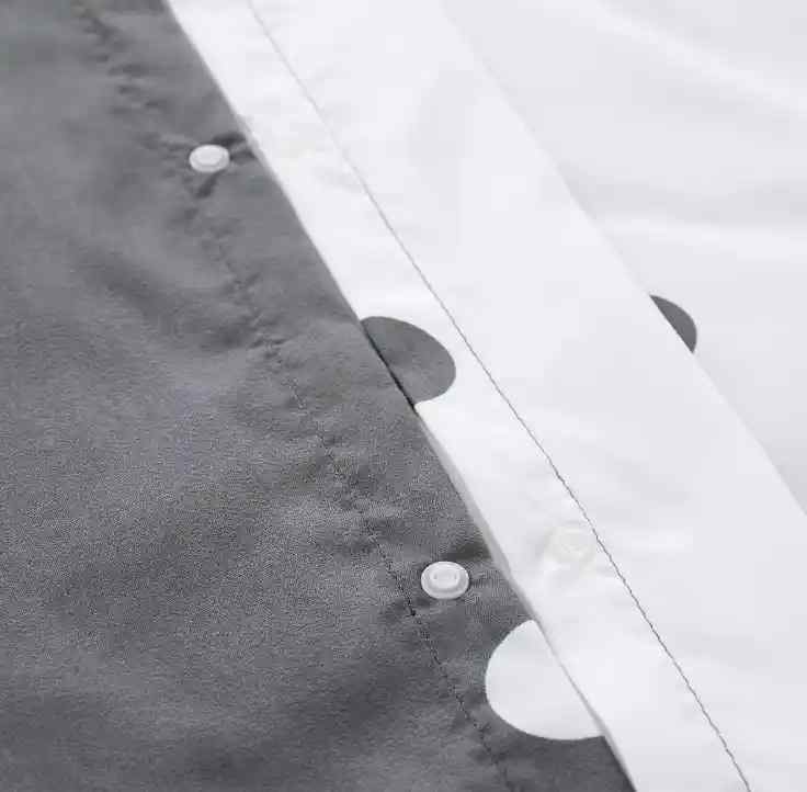 Polka Dot Cotton Satin Duvet Cover Set