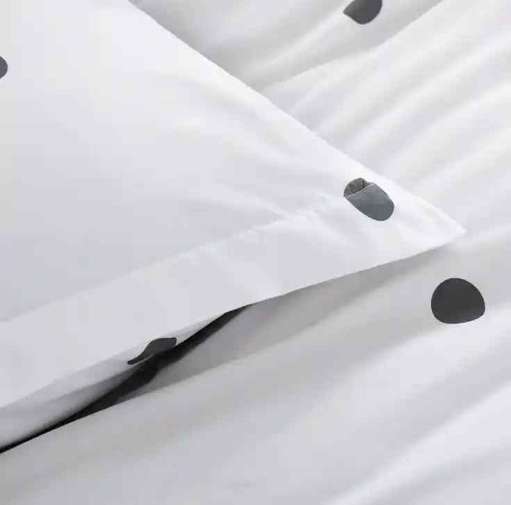 Polka Dot Cotton Satin Duvet Cover Set